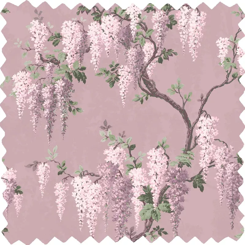Wisteria Deep Lavender Linen Fabric