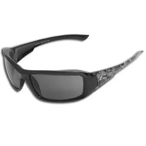 Wolf Peak XB116-S Black Skull Frame Safety Glass, Smoke Lens