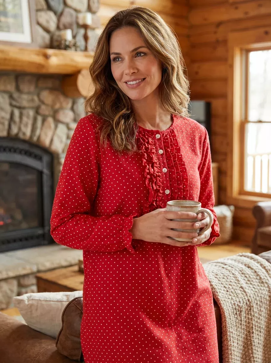 Women's Premium Flannel Long Gown