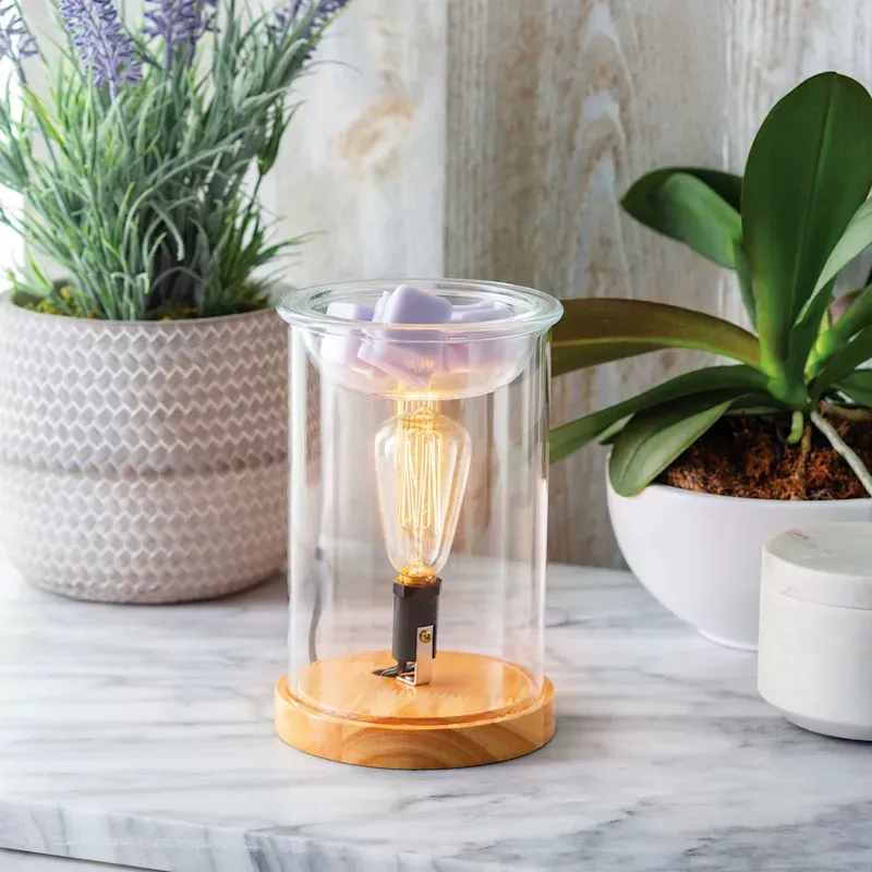 Wood & Glass Illumination Fragrance Wax Warmer