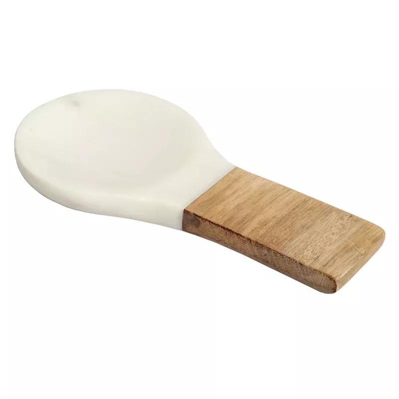 Wood & Marble Spoon Rest