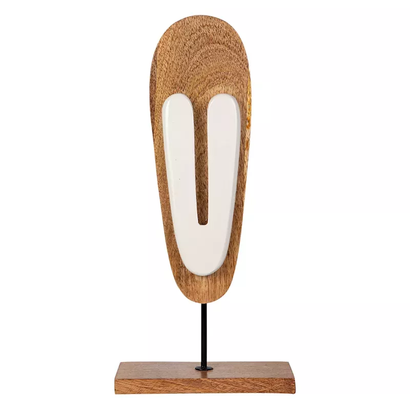 Wooden Figure on Stand, 12"