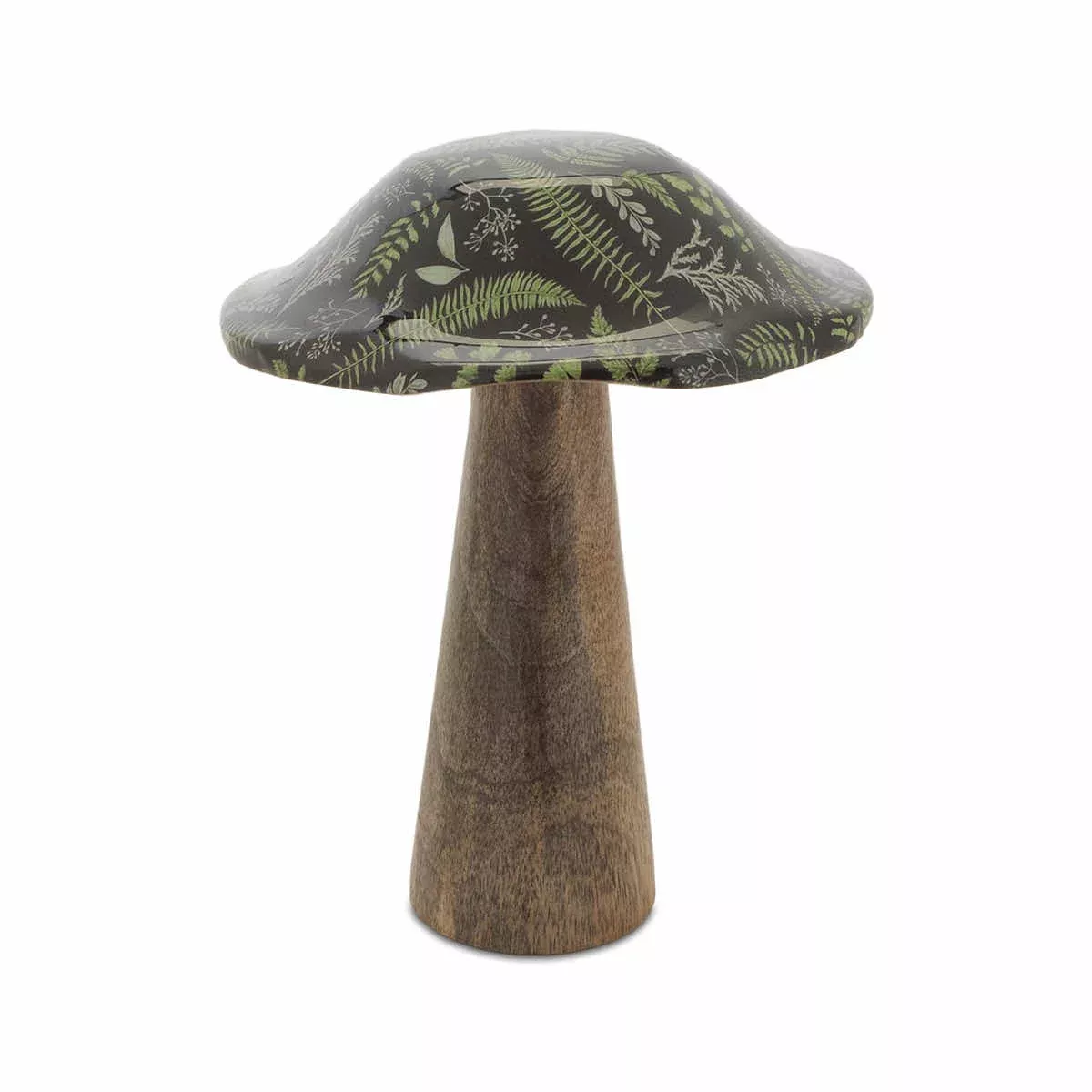 Wooden Mushroom Figurine