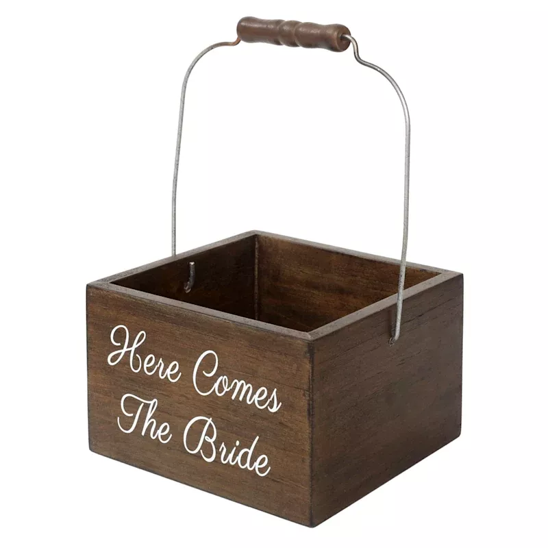 Wooden Ring Box with metal latch, 4x2