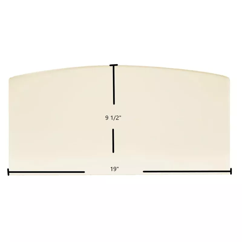 WoodPro WS-TS-2000 WS-TS-2500 Ceramic Glass Panel | 19″ x 9 1/2″