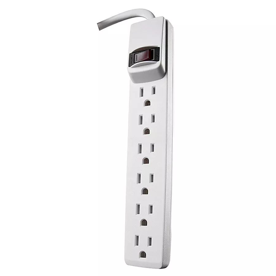 Woods 6 Outlet Power Strip with 8' Cord