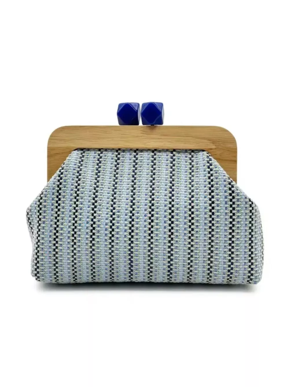 Woven Clutch - Light Blue