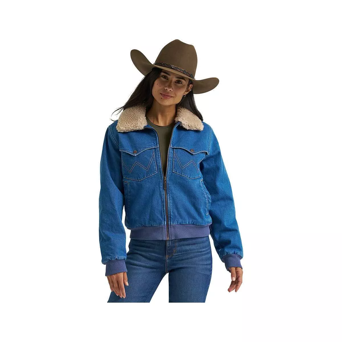 Wrangler Women's Denim Bomber Jacket