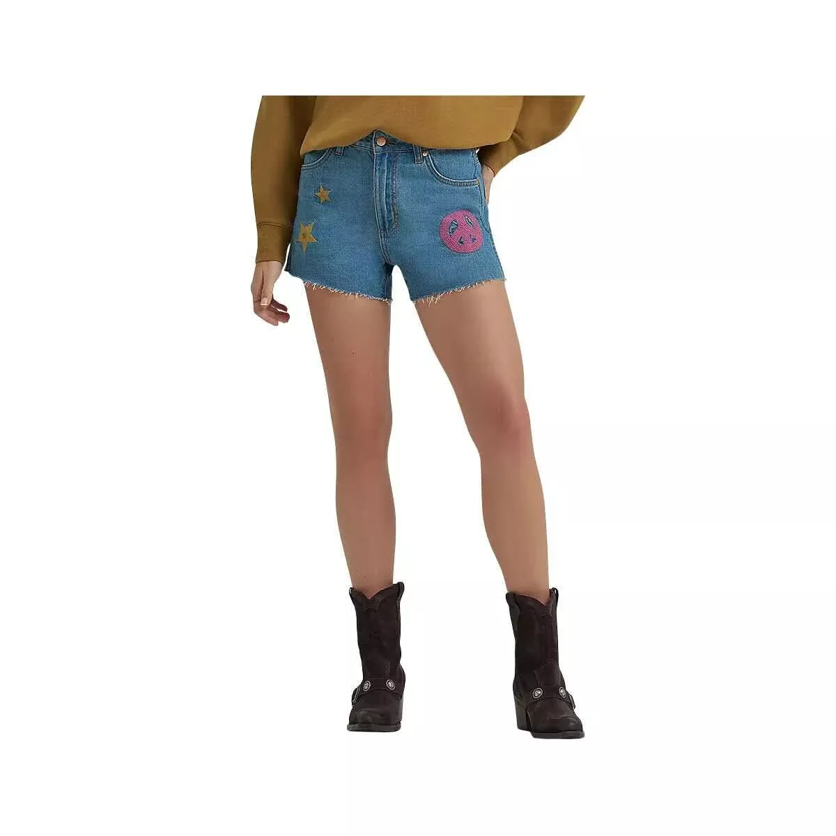 Wrangler Women's Lainey Wilson Embroidered Cowboy Shorts
