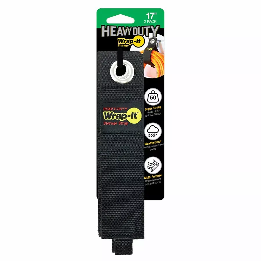 Wrap-It Storage Heavy-Duty Storage Strap - 2 pk - 17"