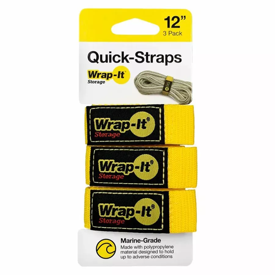 Wrap-It Storage Quick-Straps - 3 pk - 12"