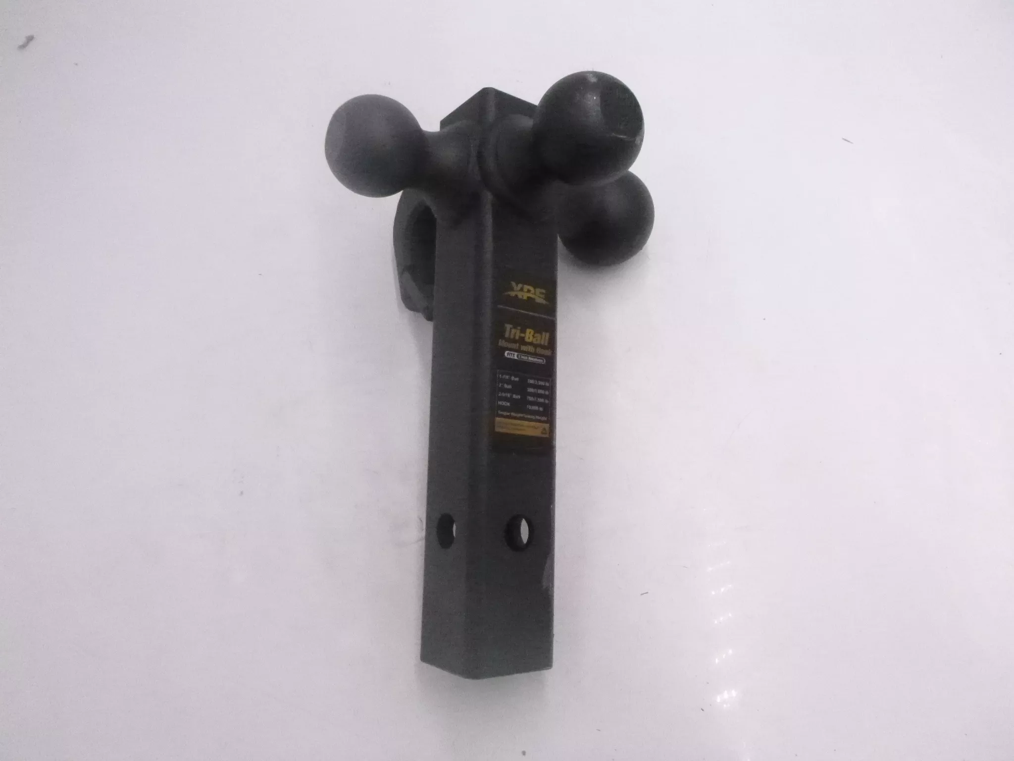 XPE Tri-Ball Mount with Hook Hitch for 2″ Receivers 1-7/8″, 2″, 2-5/16″ Ball