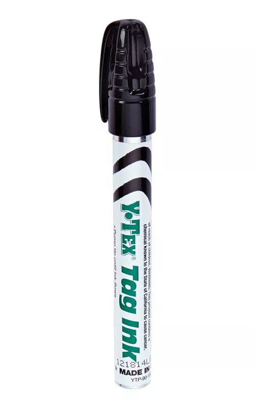 Y-Tex 0612000 Tag Ink Pen, Black