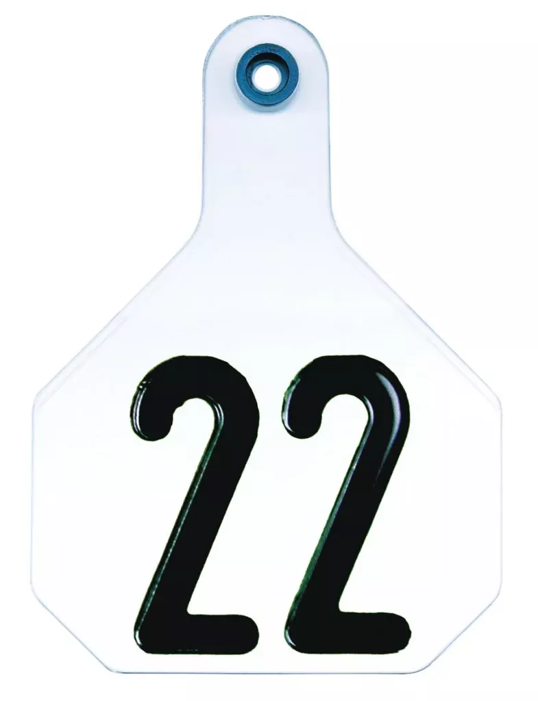 Y-Tex 7900001 4 Star Numbered Tag, Large, White