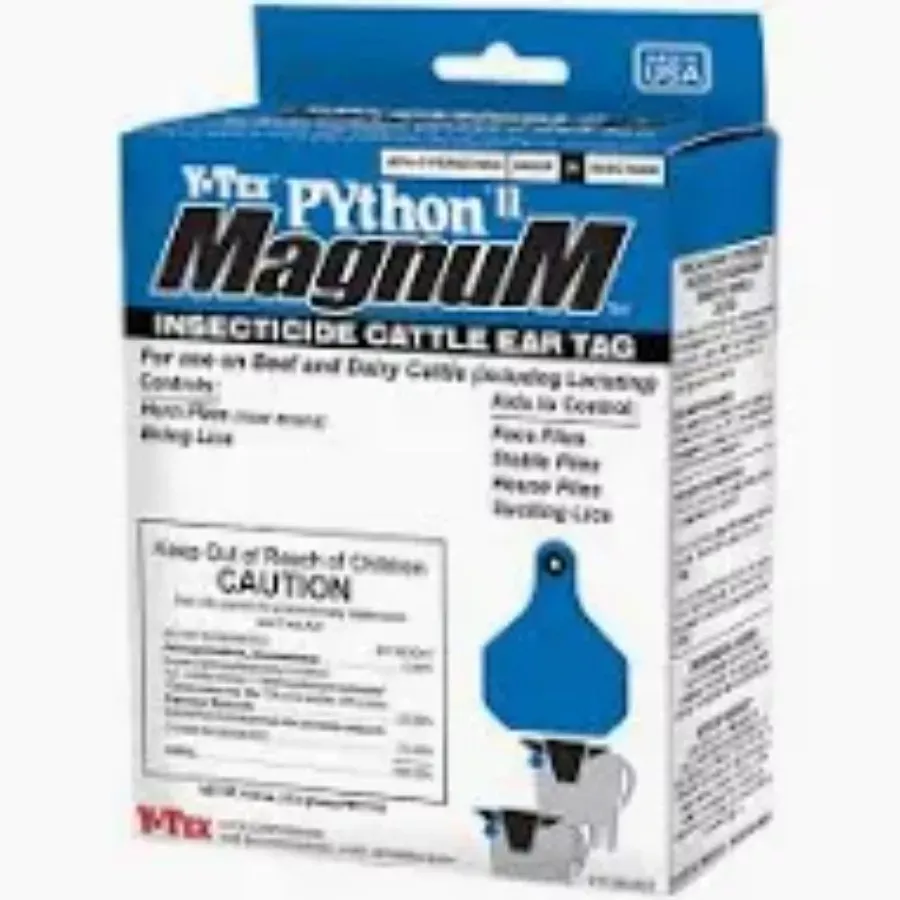 Y-Tex PYthon II MagnuM Insecticide Cattle Ear Tags