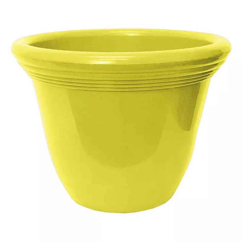 Yellow Capri Outdoor Planter, 12"