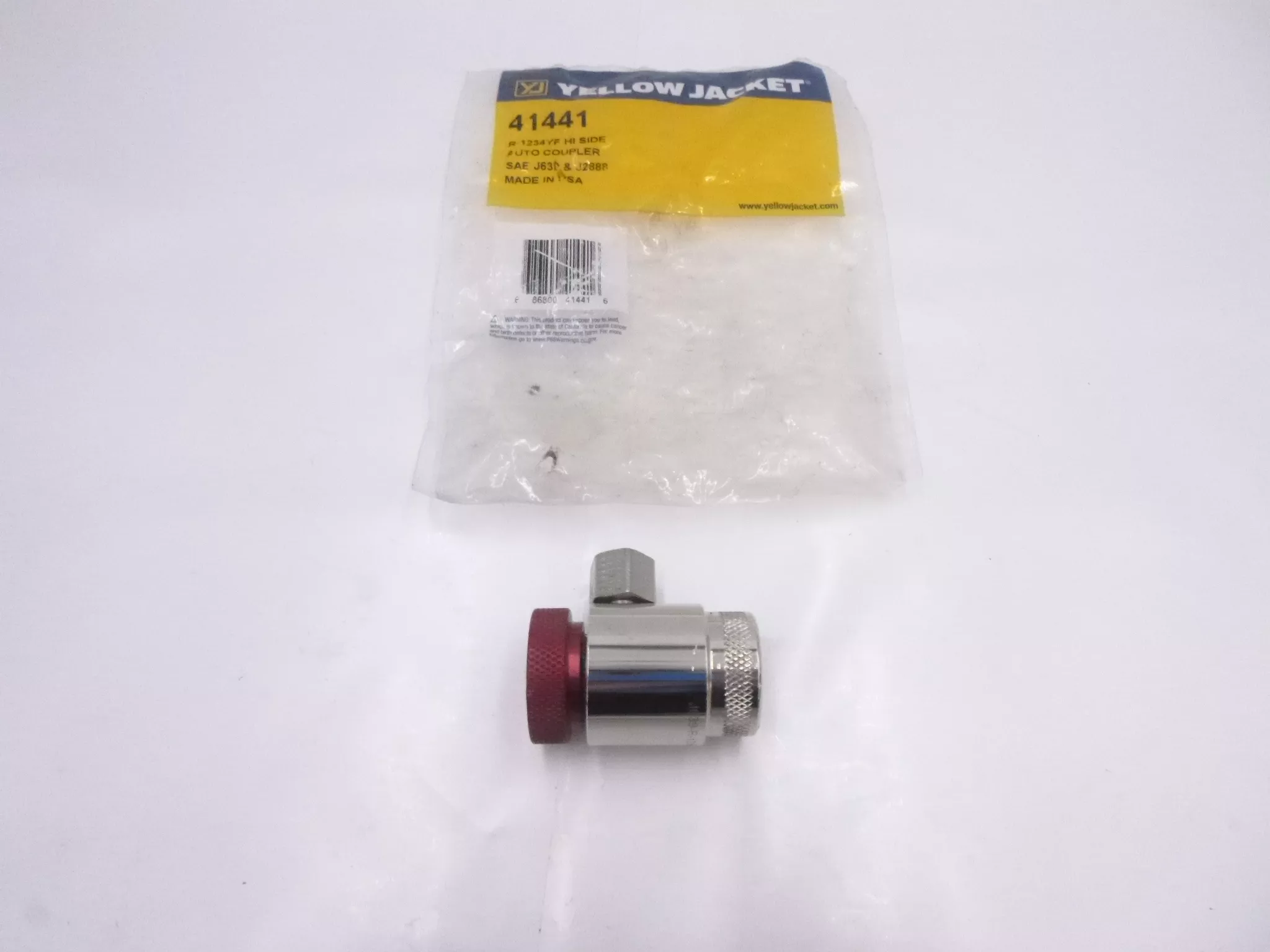 Yellow Jacket 41441 A/C Coupler Hi Side 12mm R1234YF SAE J639 J2888