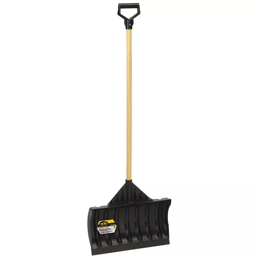 YO-HO Quality Tools Dual-Purpose Poly Snow Shovel - 18"