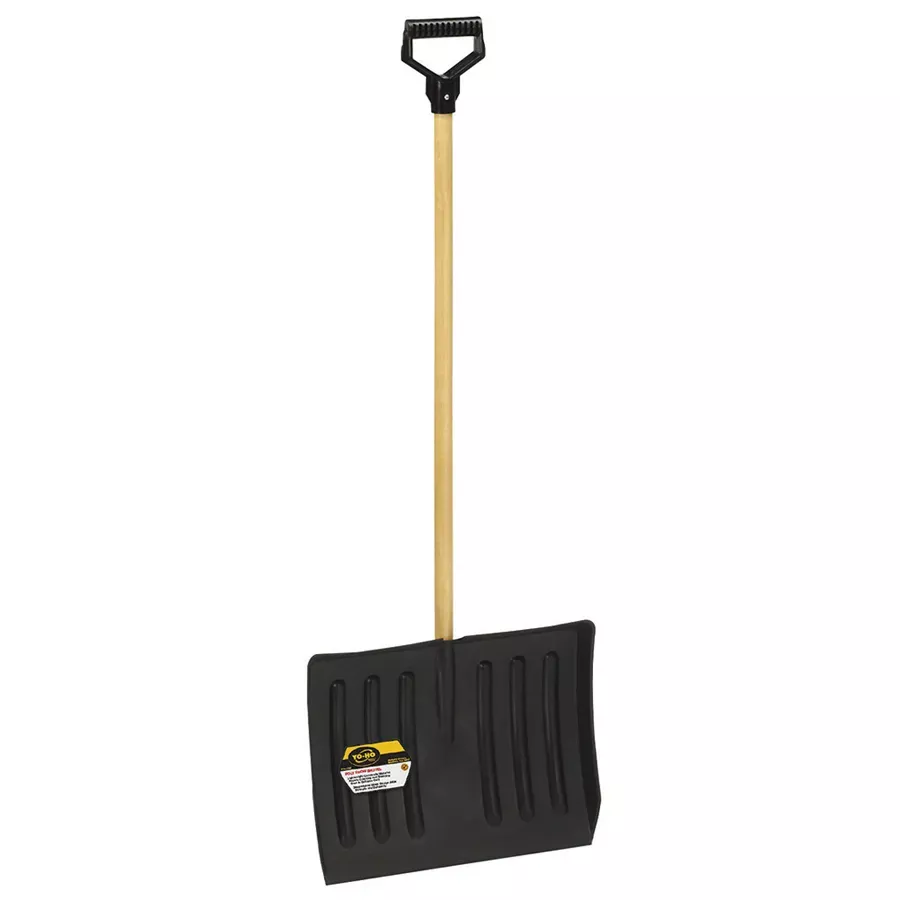YO-HO Quality Tools Snow Shovel with Poly D Handle