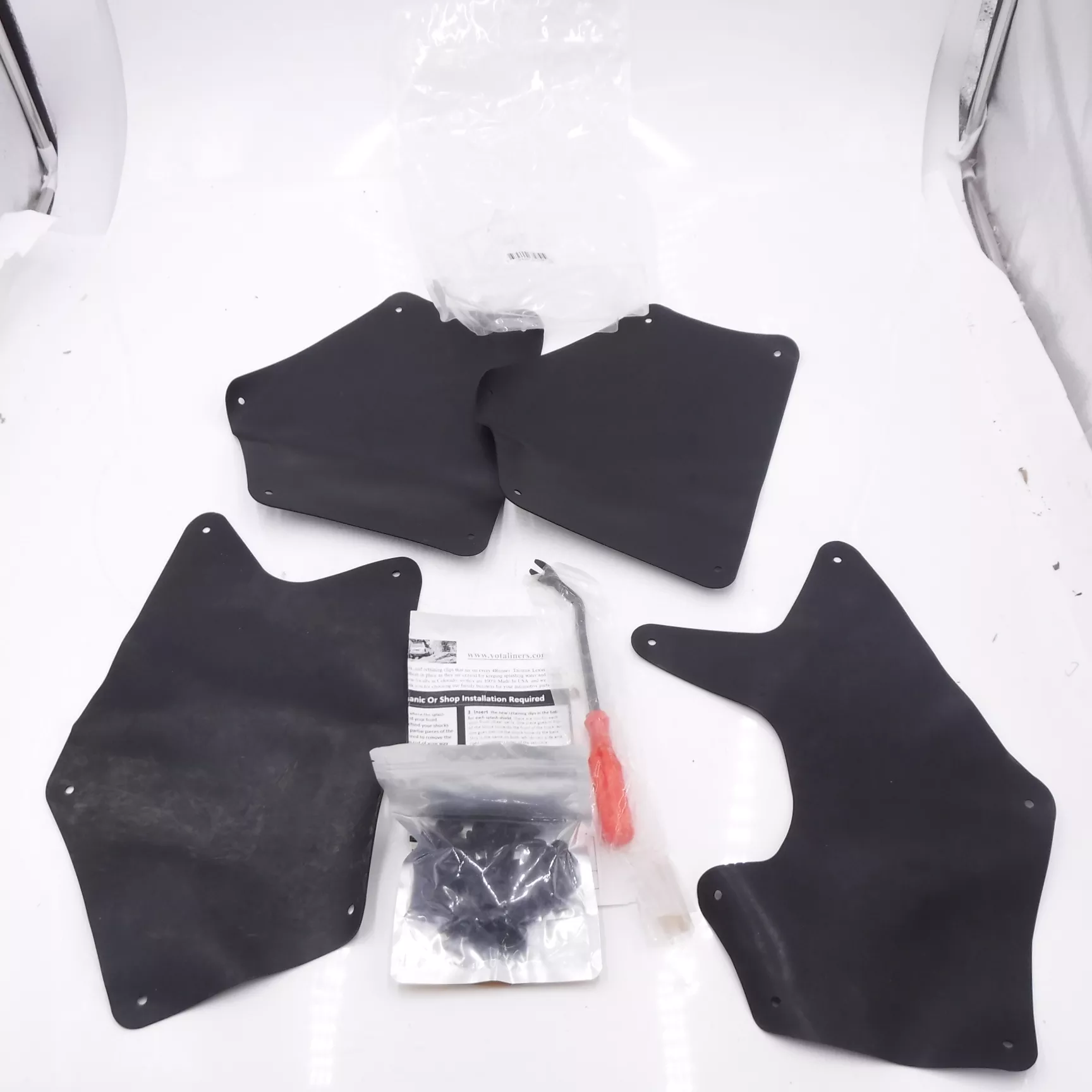 Yota Liners 4 Piece Splash Apron Seal Set W/Clips & Tool For 2007-2020 Tundra