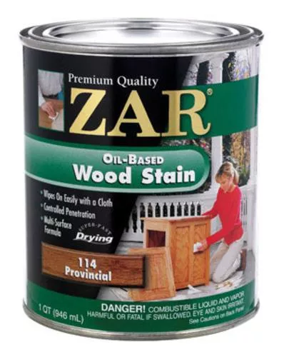 Zar 11412 Wood Stain Linseed Oil Base, Provincial, Interior, 1 Quart