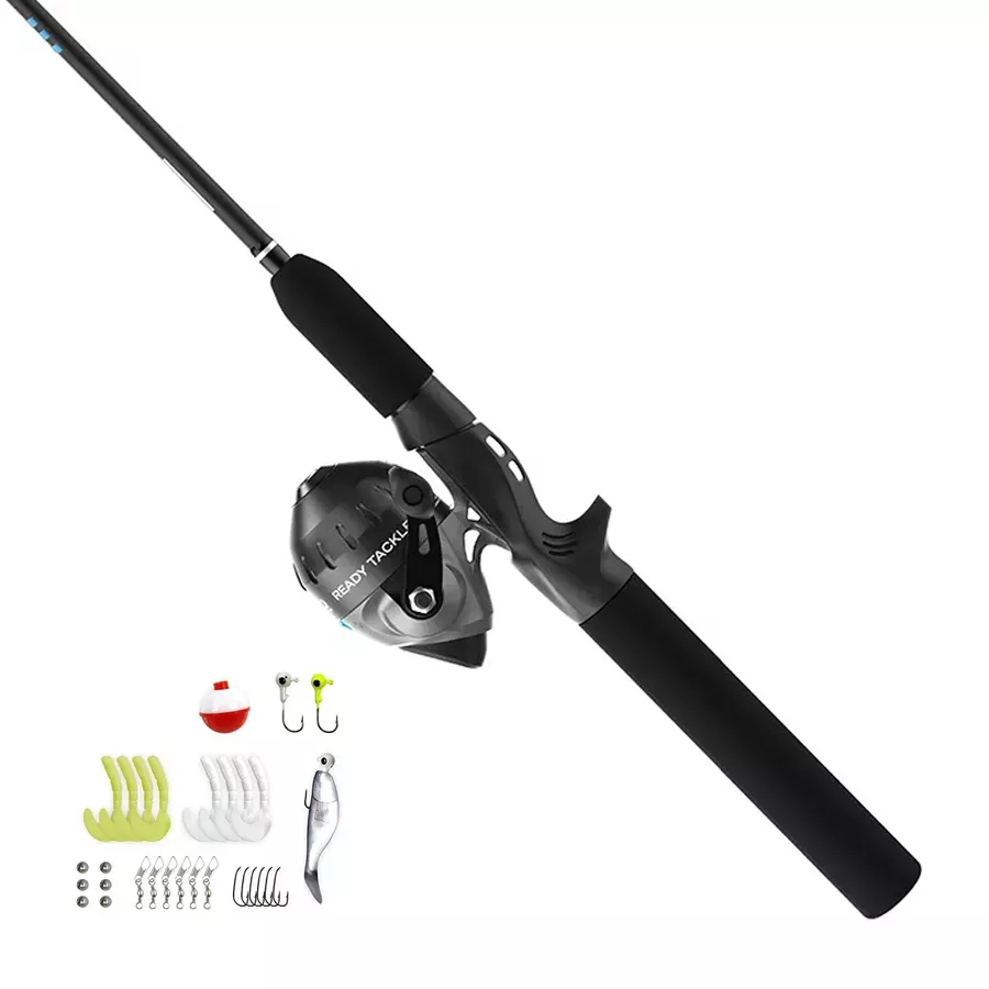 Zebco Ready Tackle Spincast Combo with Tackle - 10 lb