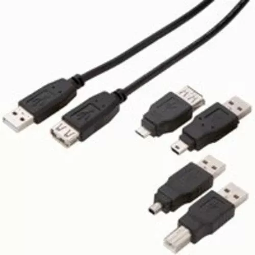 Zenith PU1005KTB USB Cable Kit, 3', Black