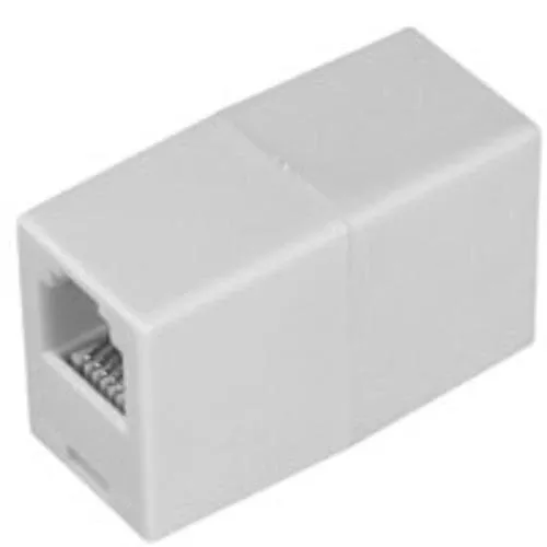 Zenith TS1001CW Coupler In-Line .87"x1.37"x 0.5", White