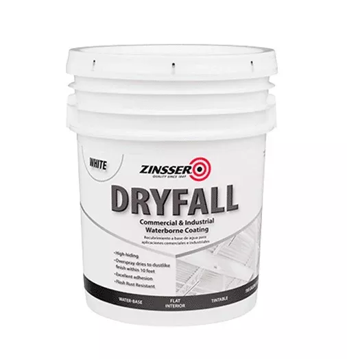 Zinsser 293234 Dryfall Commercial and Industrial Waterborne Coating, 5-Gallon