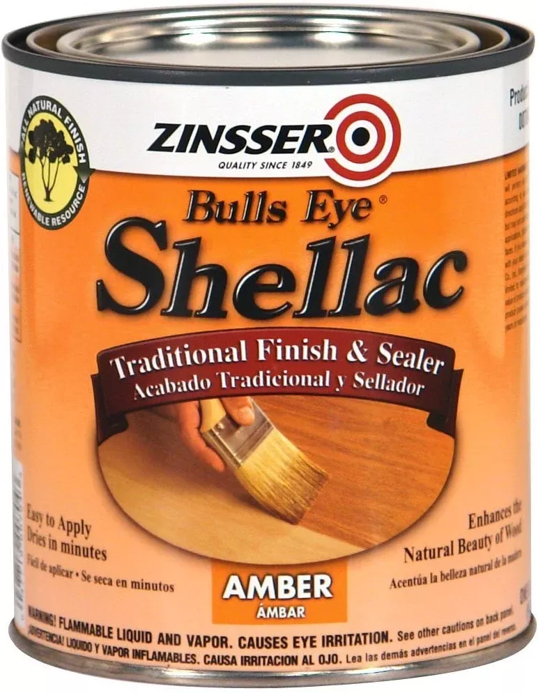 Zinsser 704H Bulls Eye Shellac, Amber, 1 Quart