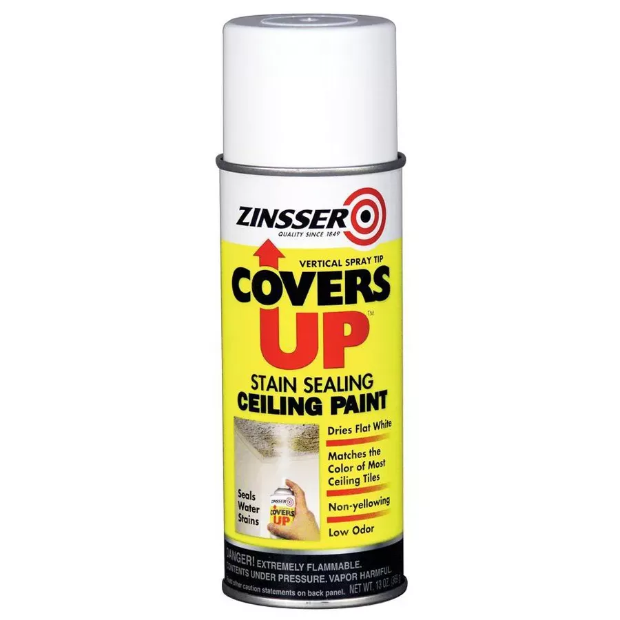 Zinsser Covers Up Ceiling and Primer in One Paint