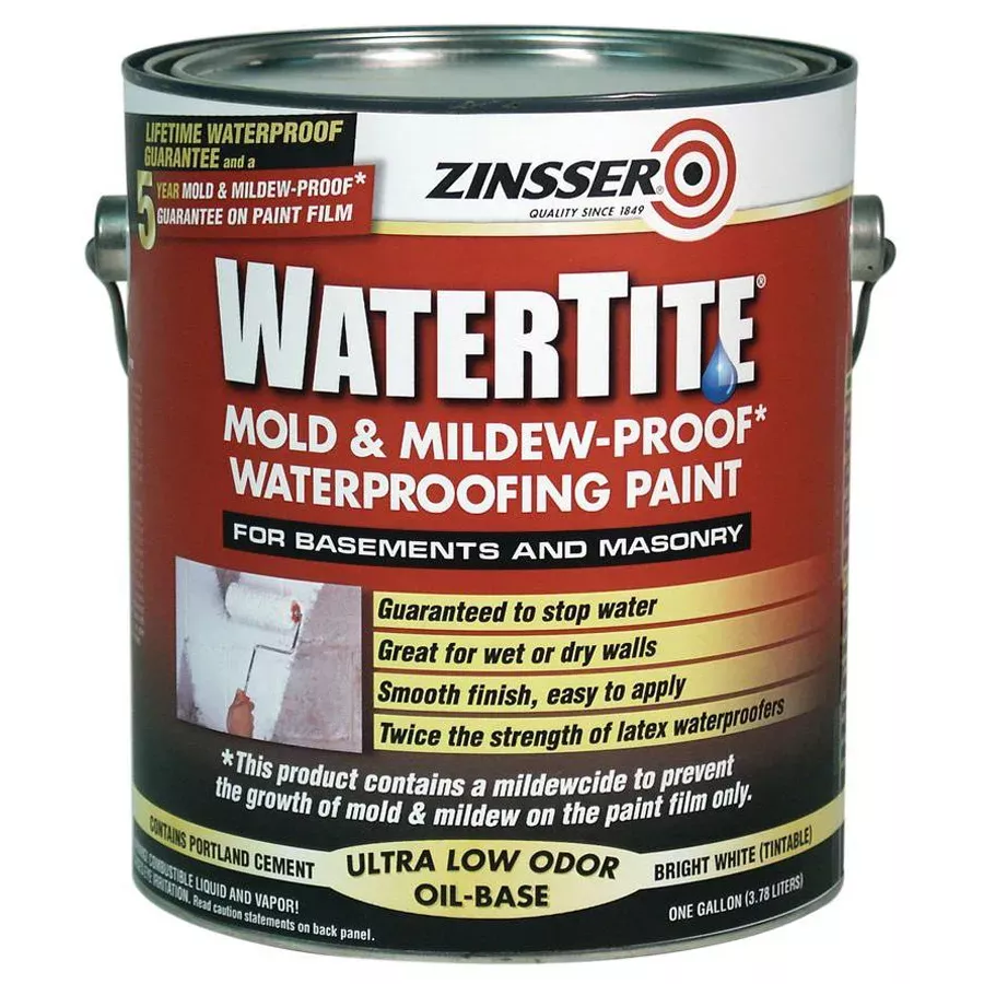 Zinsser Watertite Mold & Mildew-Proof Waterproofing Paint - 1 gal