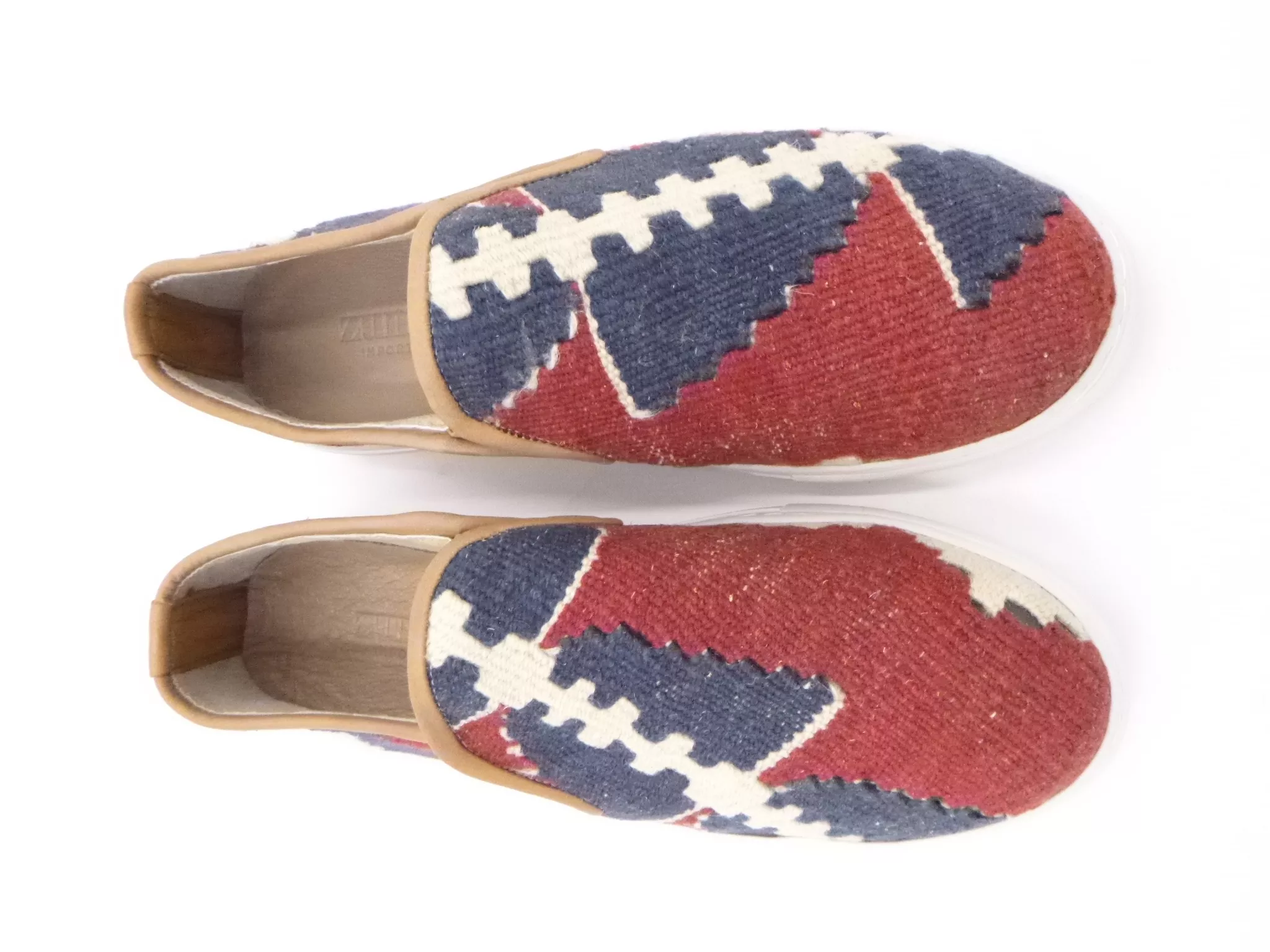 Zuma Imports Handmade Turkish Kilim & Genuine Leather Sneakers 42 EU 9 US